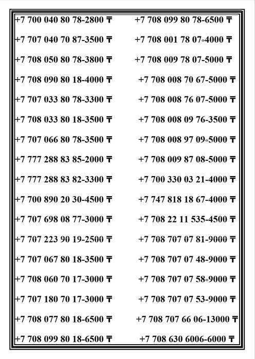 Теле2 Алтел номера. Әдемі номерлер