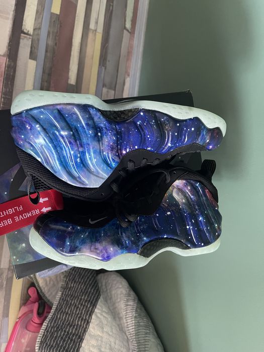 Nike Air Zoom Foamposite One QS Galaxy Jordan Lebron Kobe Penny NBA