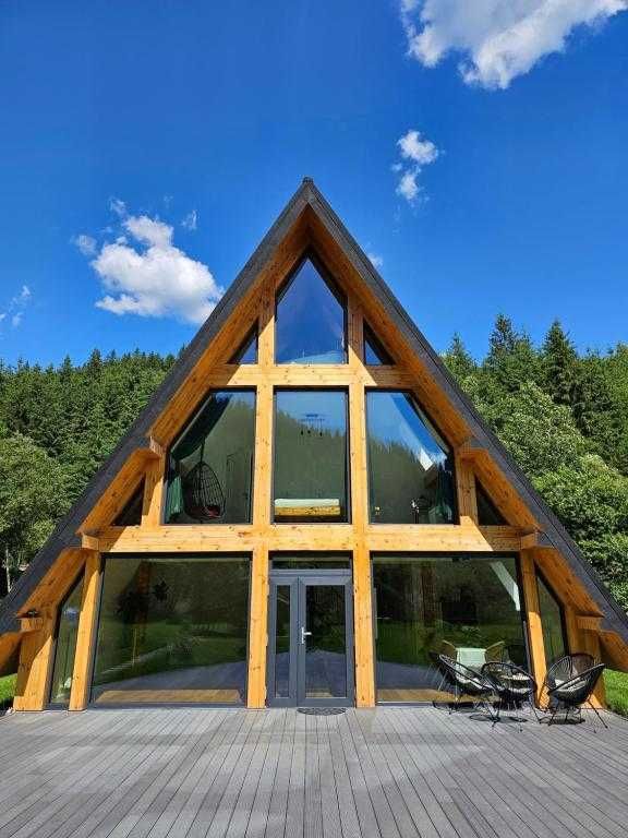 Cabane A-Frame din lemn