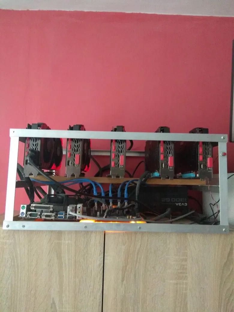 Mining rig 5 x rx 580 8gb