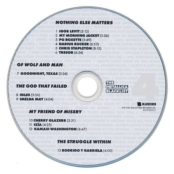 4xCD The Metallica Blacklist 2021