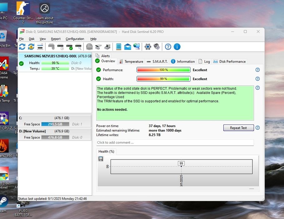 SSD Samsung M.2 NVME 512gb