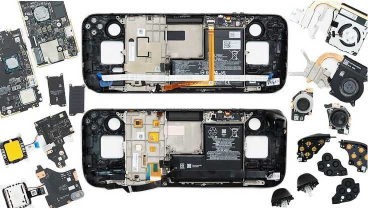 Ремонт Steam Deck OLED LCD замена аккумулятора