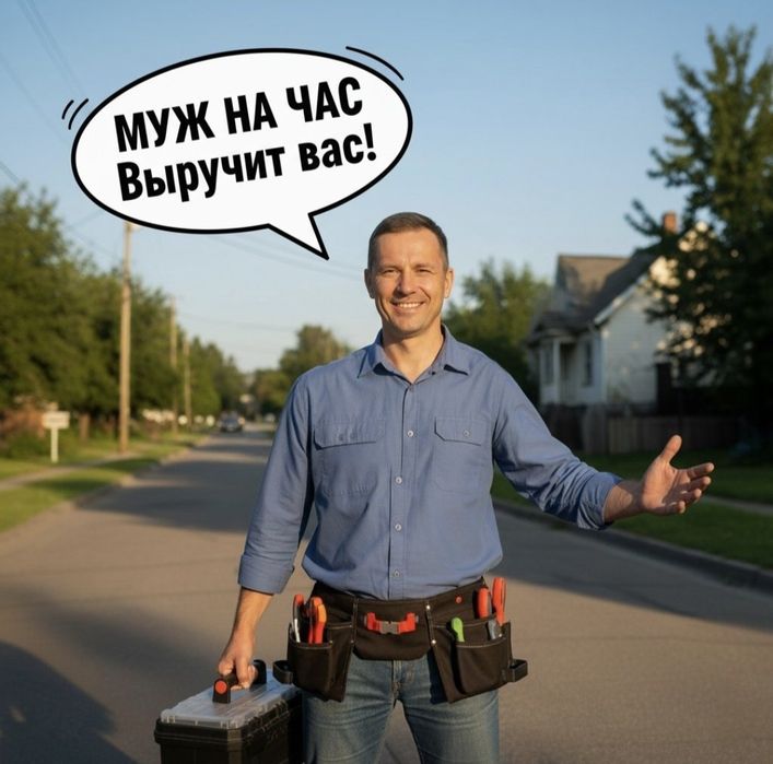 Муж на час! Быстро и качественно.