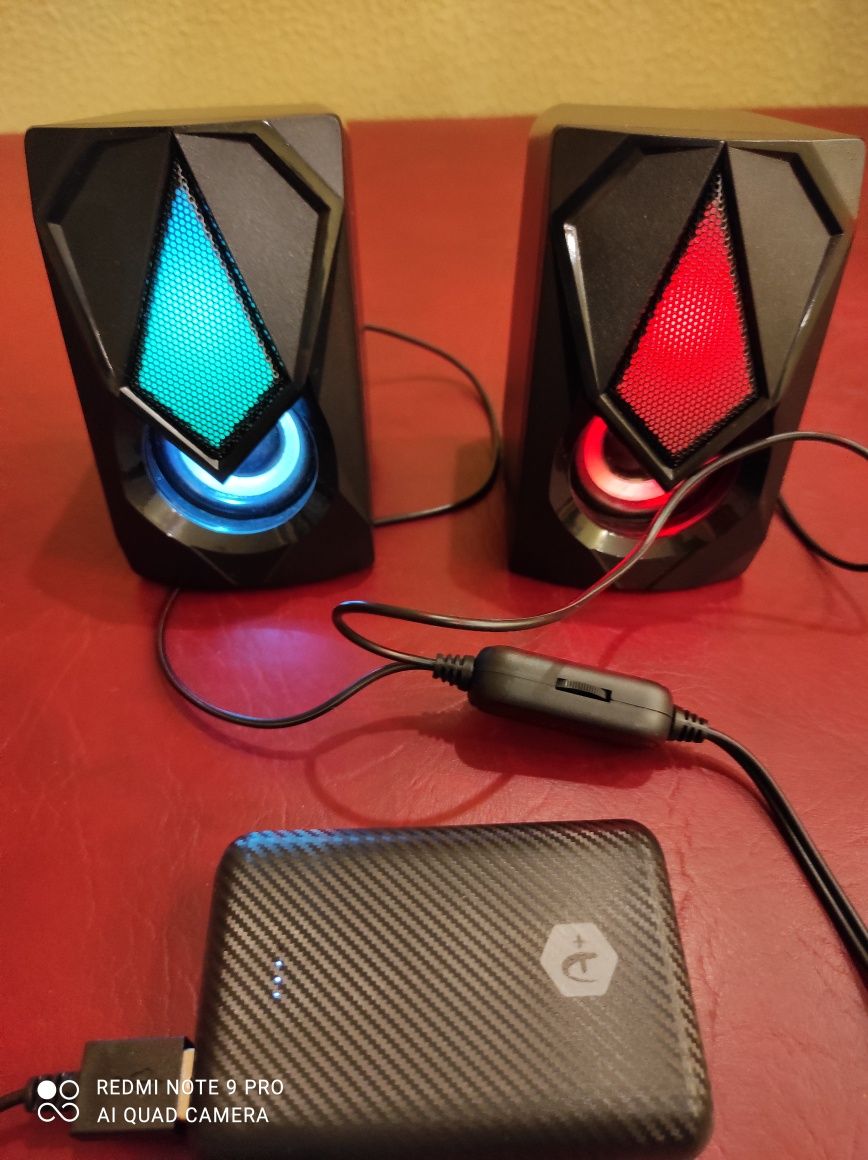 Boxe gaming A+ Bendis, 2.0, Iluminare RGB