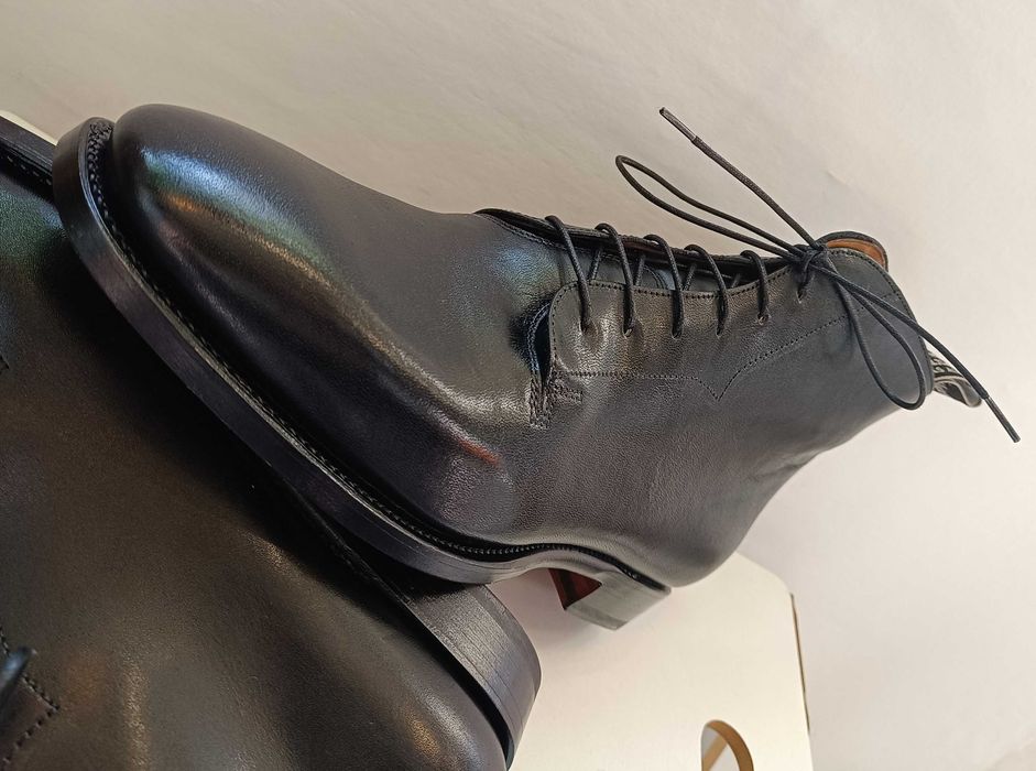 Ghete lace up de lux 43 44 43 R. M. Williams NOI lucrate manual piele