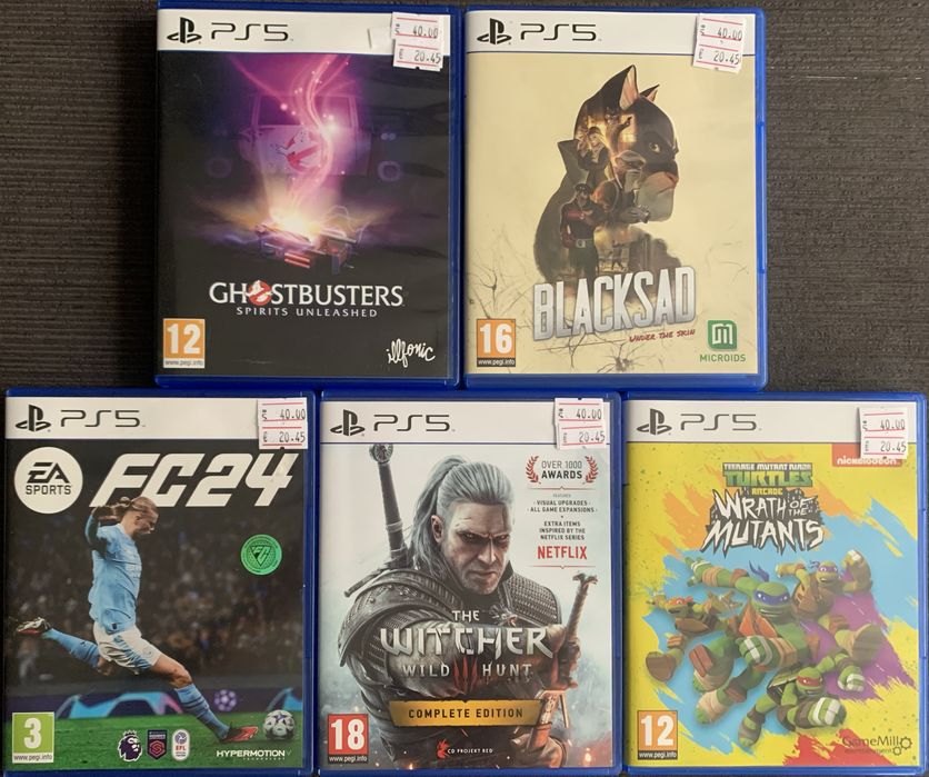 Игри за playstation 5, игри за плейстейшън 5, PS 5, 40 лв за брой