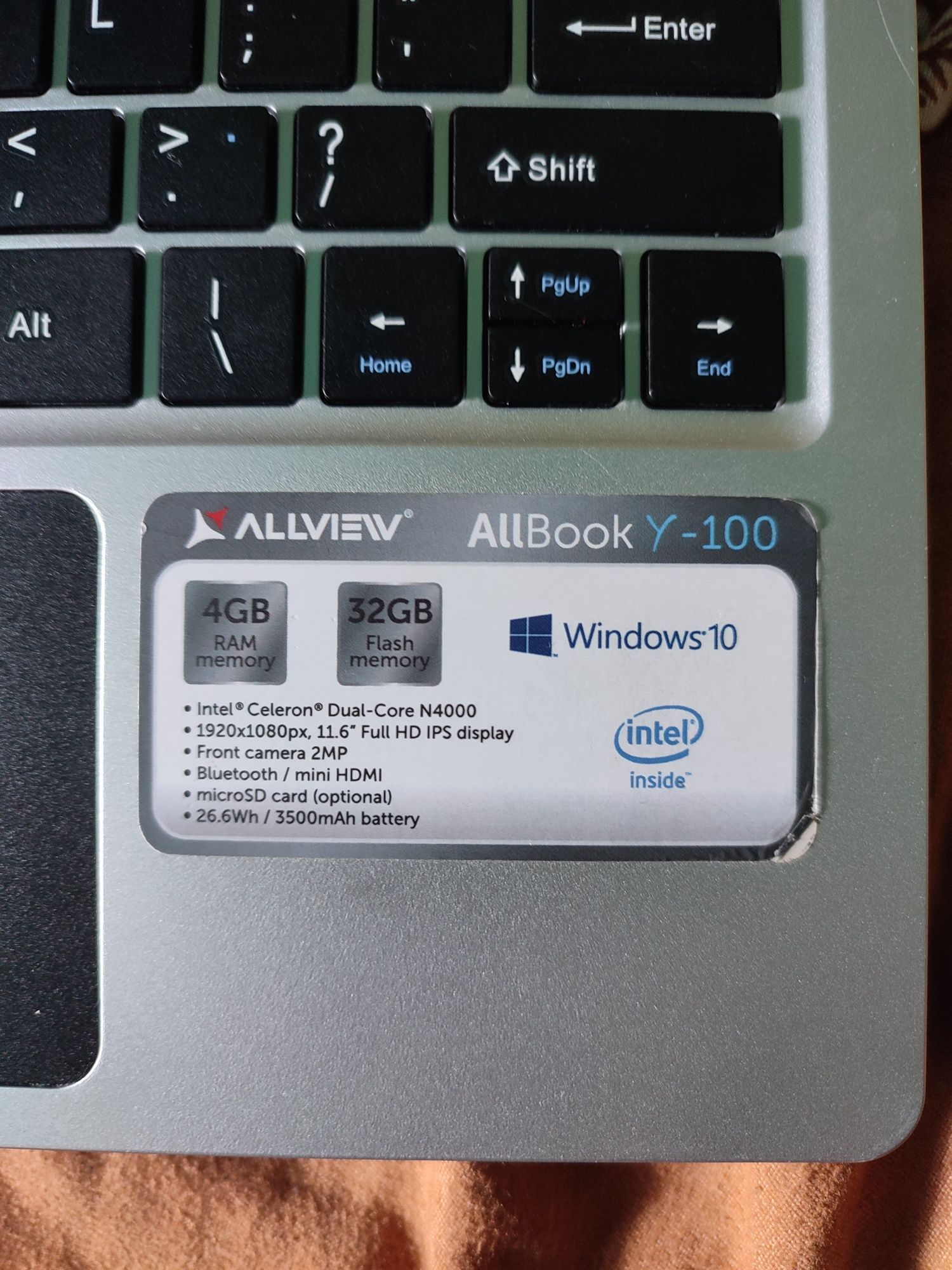 Allview laptop 4g RAM