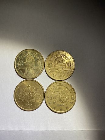 Monede 50 Eurocenți rare de colecție