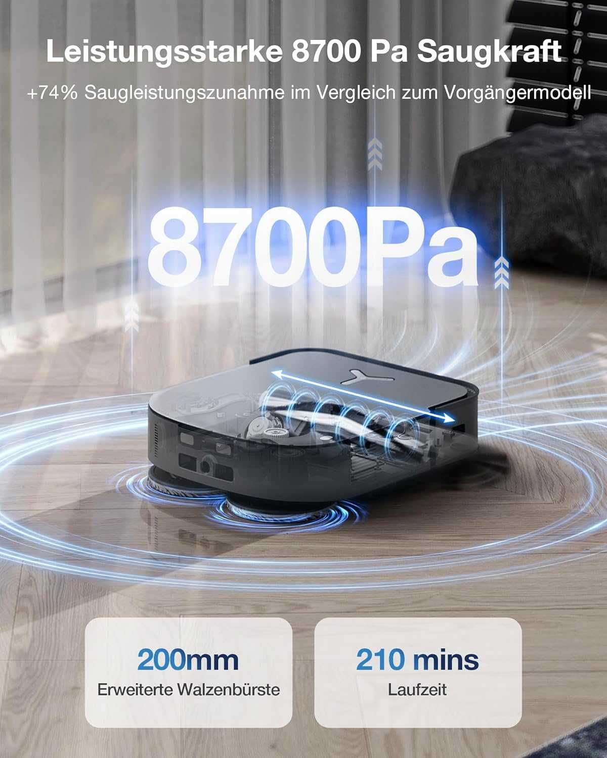 Прахосмукачка робот Ecovacs Deebot X2 Combo с Вертикална прахосмукачка