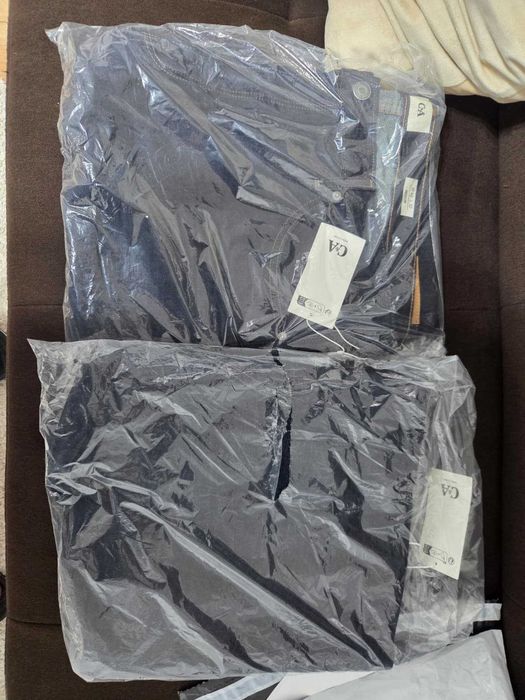 Blugi / jeans barbati cu fenta cu nasturi NOI W42 L32 regular fit