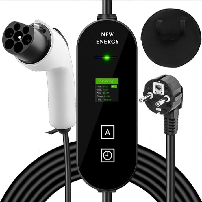 Переносная зарядная станция 3.5 квт с регулировкой  для электромобилей