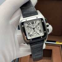 Cartier Santos 100XL Cronograph Silver