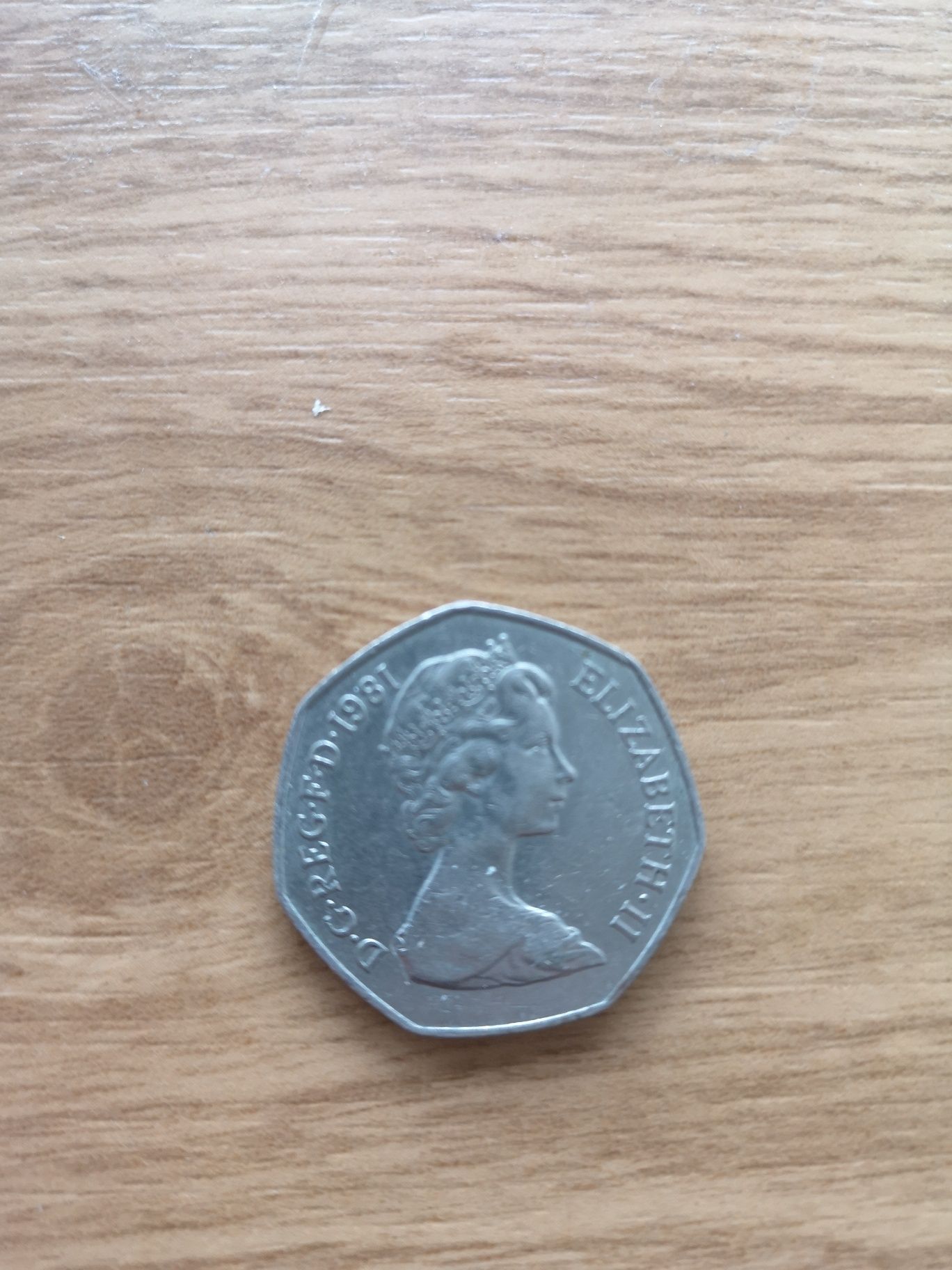 Moneda 50 new pence din 1981