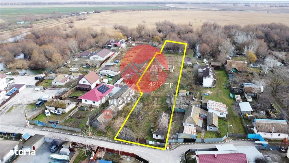 Teren 4212 mp cu deschidere la Canal Dunavat, ideal pentru pensiune tu