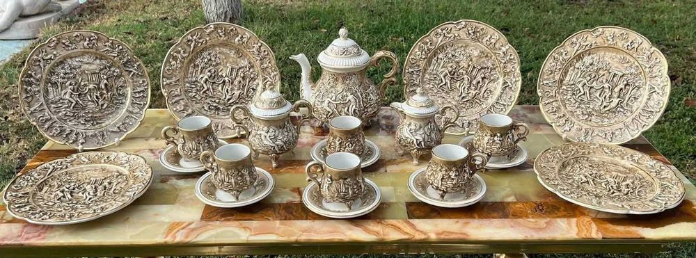 Servici CAPODIMONTE ptr  ceai/cafea -
