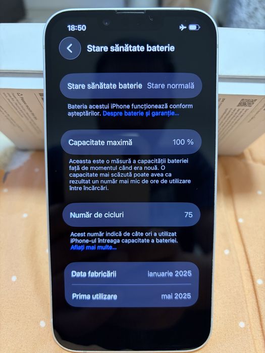 iPhone 16e 512gb 100% baterie