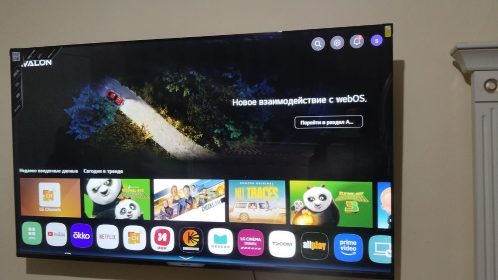 Television AVALON 55 WEBOS sistemada