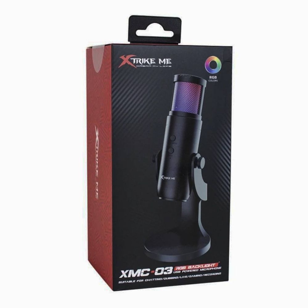 Mikrafon Микрафон для подкастов,стриминга XTRIKE ME XMC 03 USB RGB