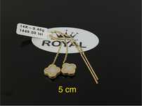 Bijuteria Royal CB : Cercei dama aur nou 14k 3,46gr