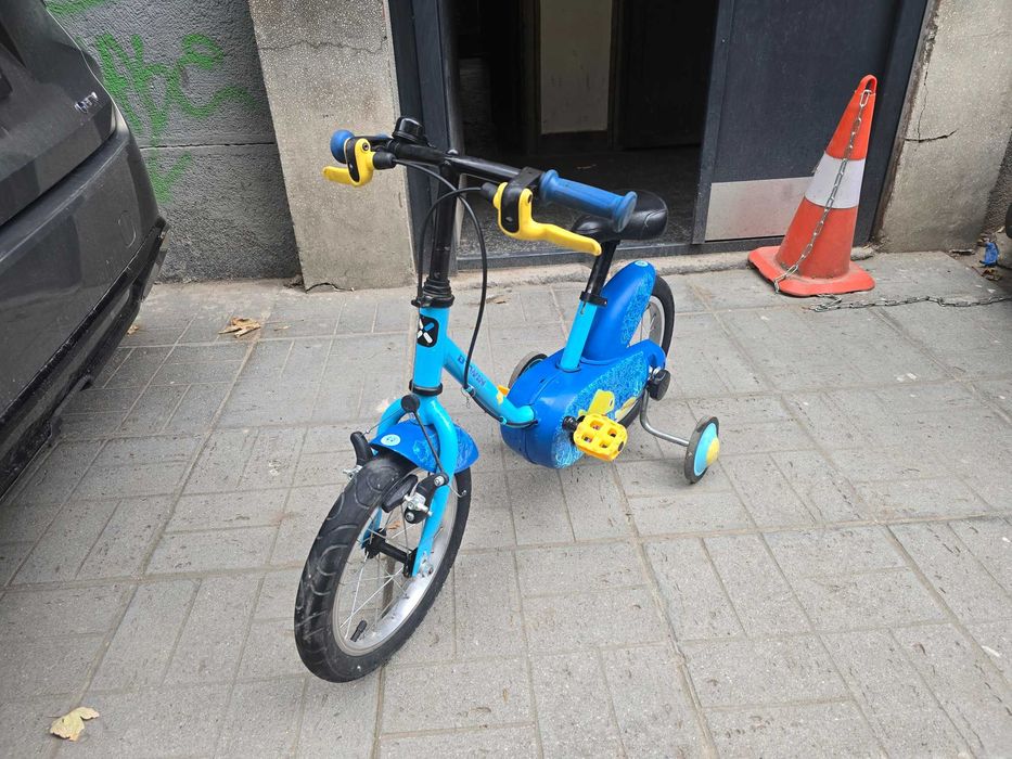 Детско колело BTWIN 14" за деца от 2 до 5 години с помощни колела