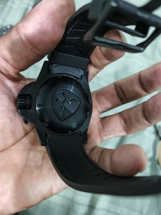 Harding HA0302 Aquapro Silver Dial Black Silicone Strap Men's Watch