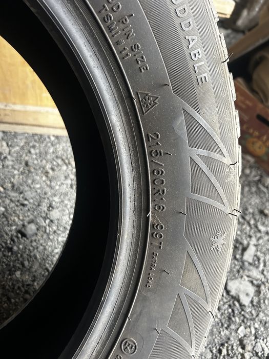 Почти новые резины даже сезон не отьездили  на R16 215/60