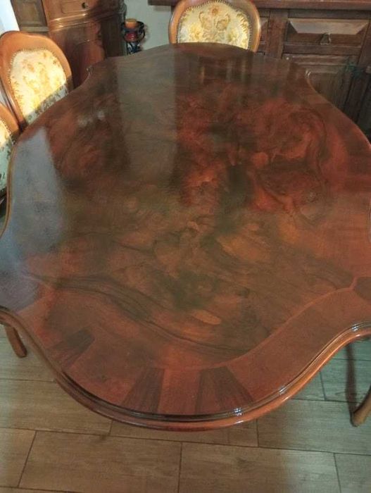 Masa cu 6 scaune lemn masiv Italia