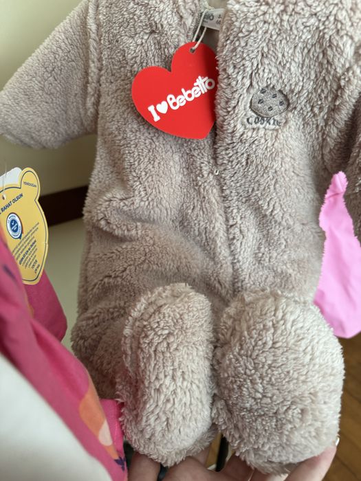 Бебешки космонавт бежов  с качулка Bebeto Mayoral Next