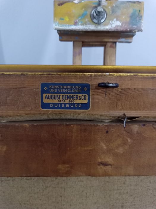 Картина маслени бои XIX век подписана