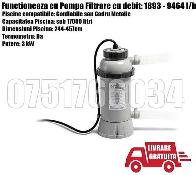 Incalzitor Sistem Incalzit Apa Piscina Electric 3kw LivratGRATUIT TM