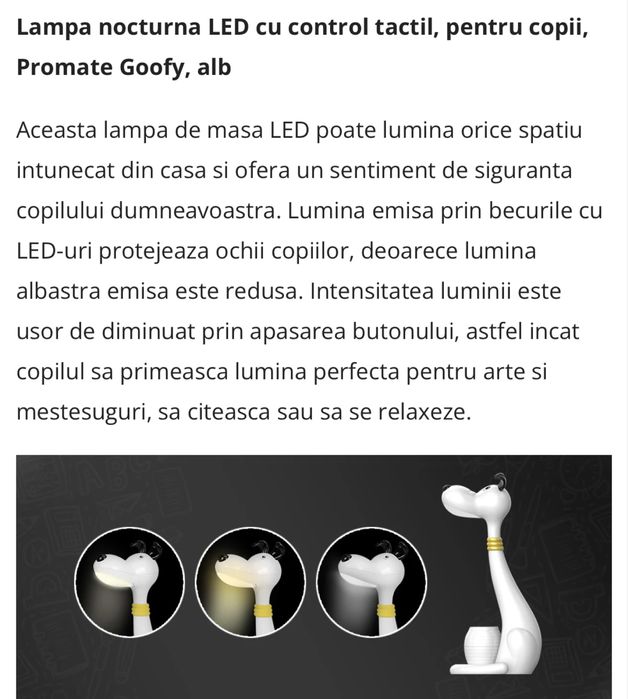 Lampa led copii de camera sau birou