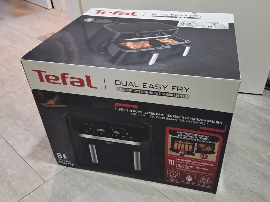 НОВ Едър фрайър TEFAL Dual Easy Fry 11l НОВ