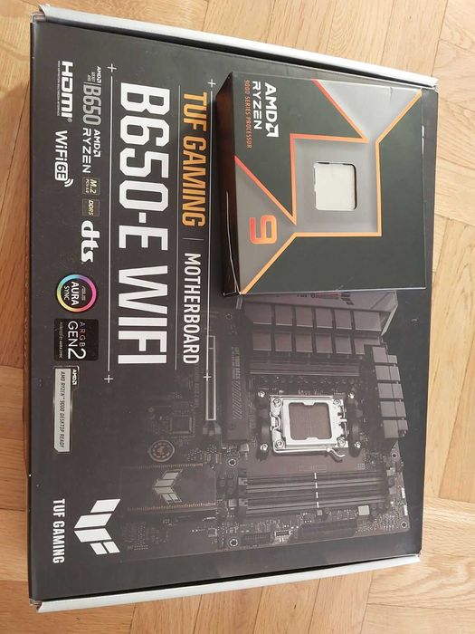 AMD Ryzen 9 9900X + Asus TUF Gaming B650-E Wi-Fi