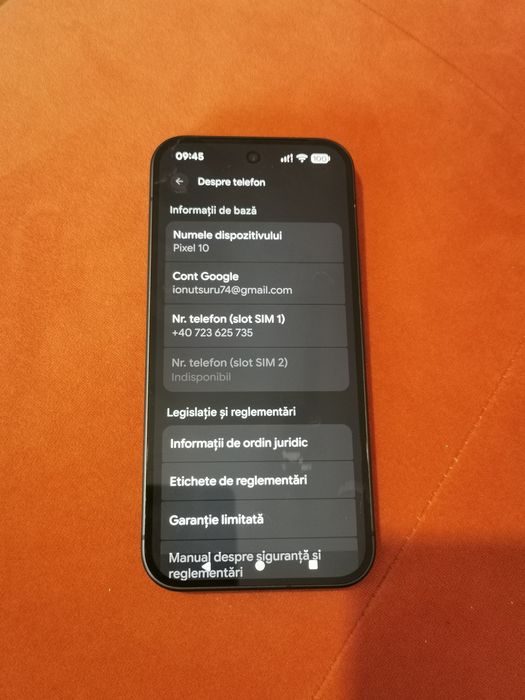 Google Pixel 10 impecabil cu 2900 ron