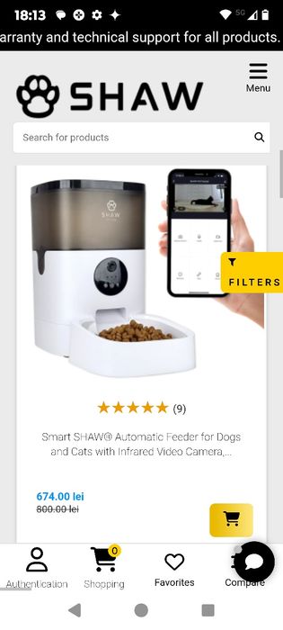 Dispencer hrana pisici 400 lei