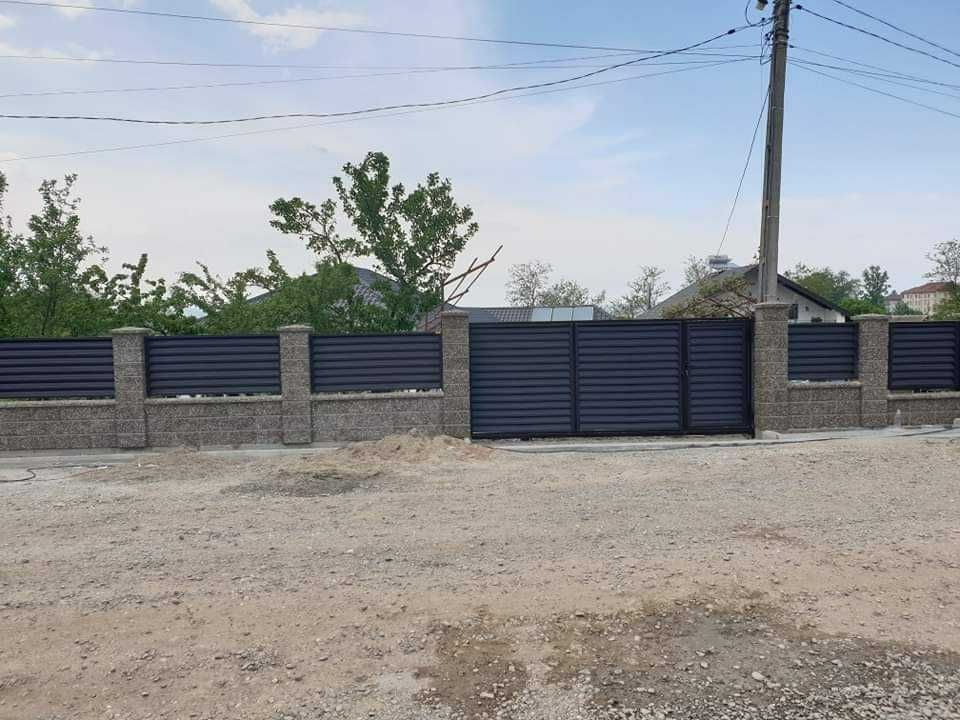 Garduri si porti din panouri stil jaluzele si alte modele disponibile