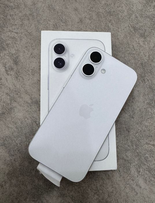 Iphone 16 white, 128 gb