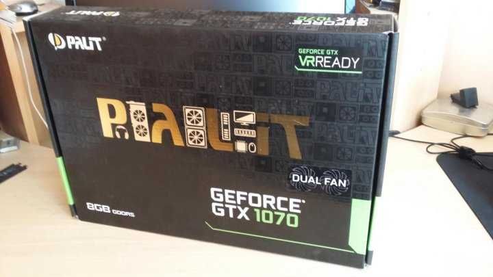 GTX 1070 Palit c водяным охлаждением