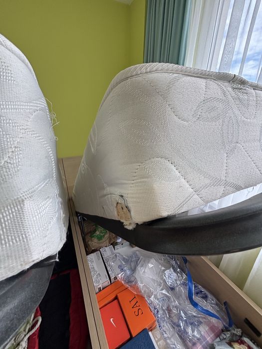 Спален комплект - спалня, гардероб, скрин, 2 броя единични легла