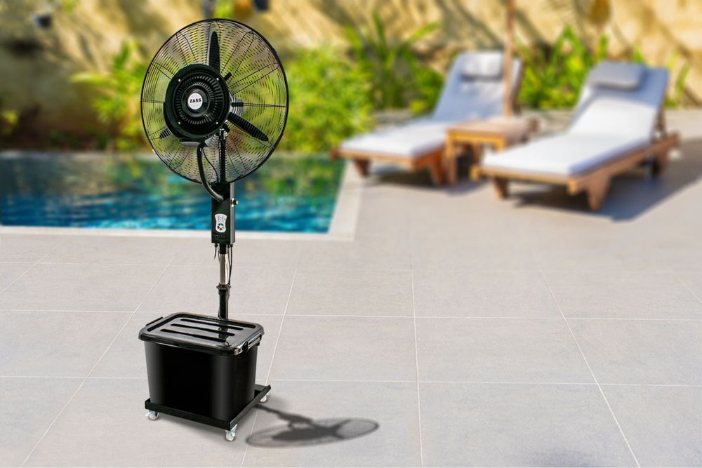 Nou Ventilator puternic exterior cu pulverizare