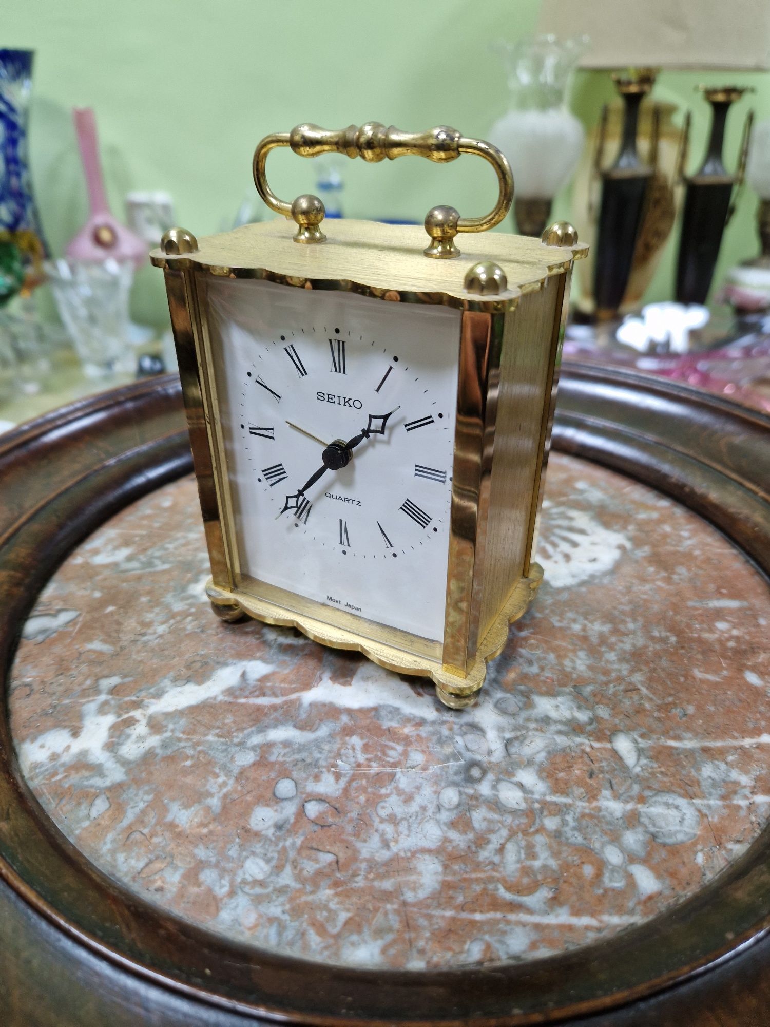 Рядък японски будилник от месинг- Seiko