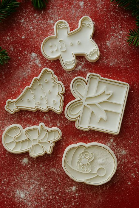 Коледен комплект формички за сладки – 3D принтирани с любов!