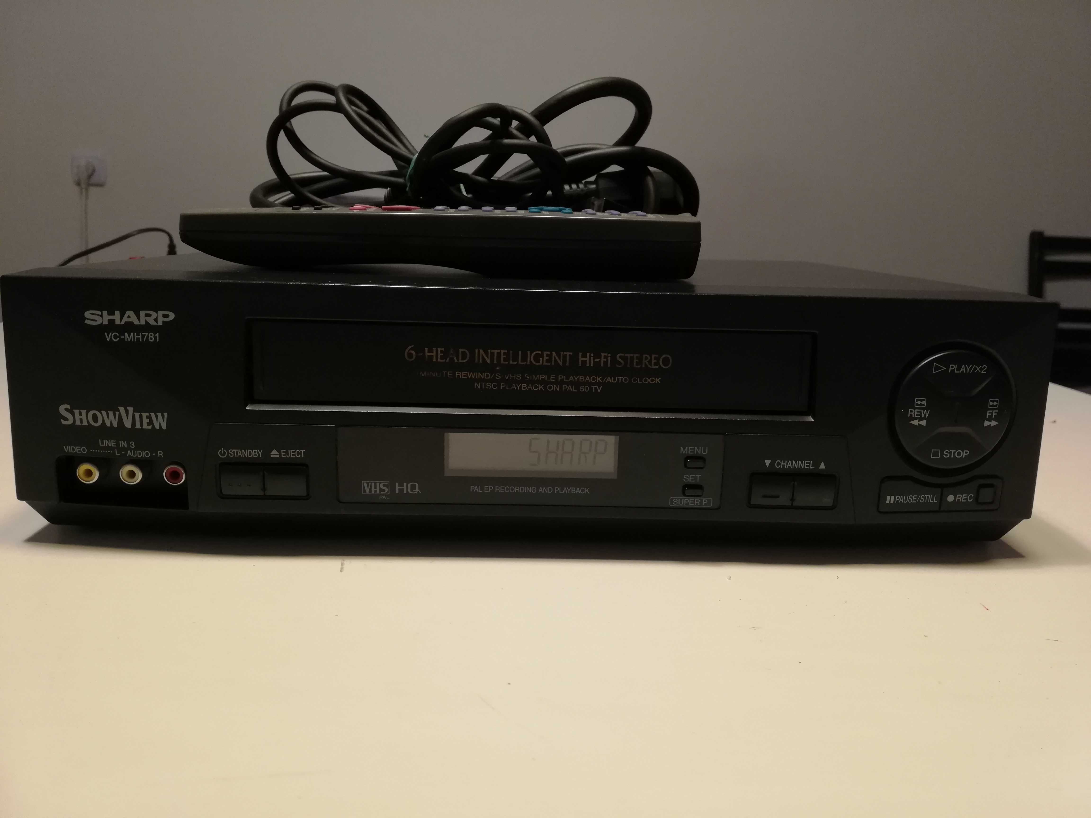 Video Cassette Recorder SHARP VC-MH781GM - VHS/Impecabil/UK/Telecom
