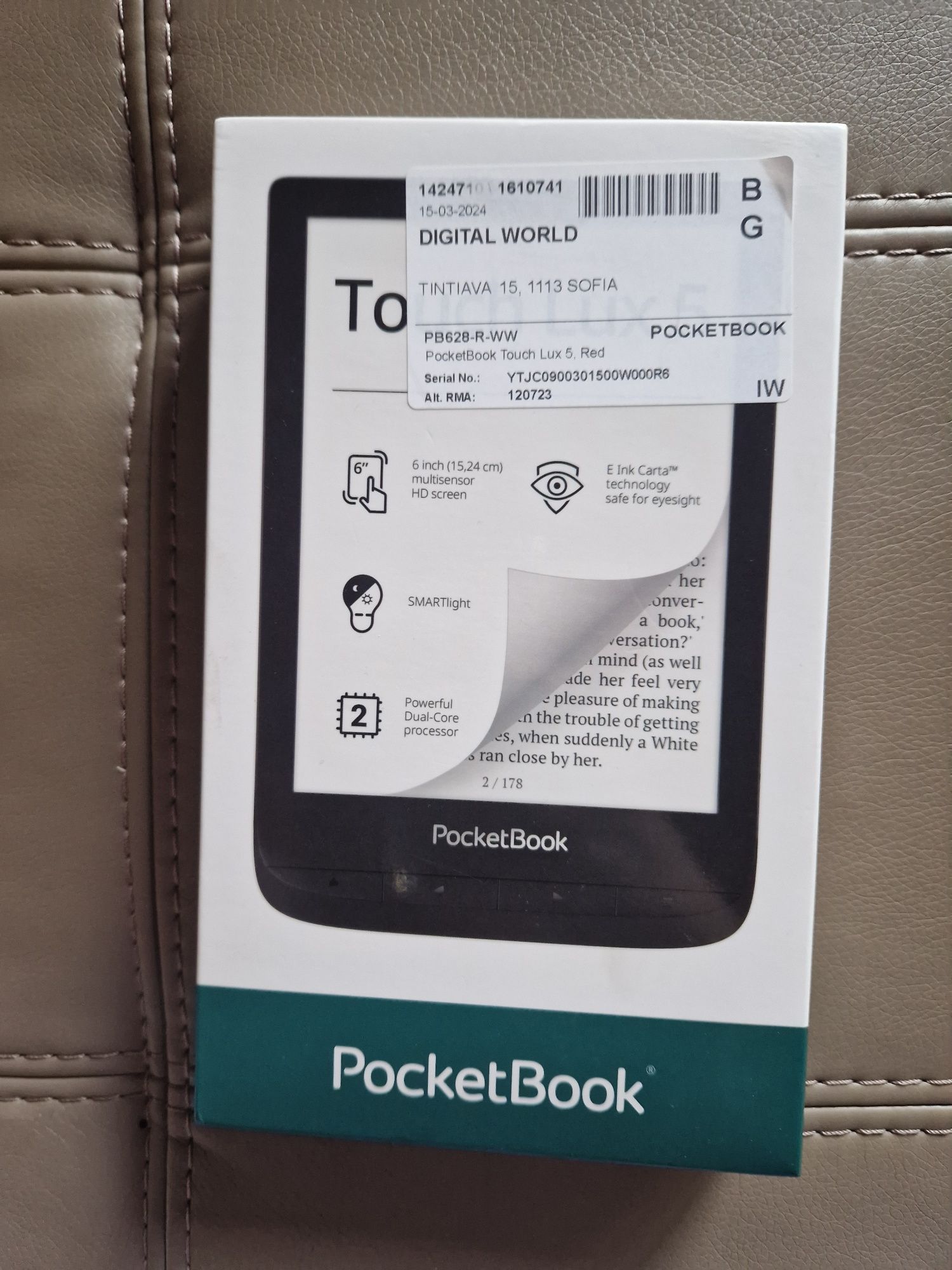 Pocketbook Touch lux 5