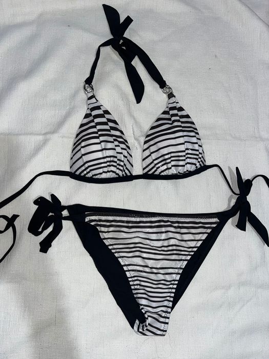 Дамски бикини черно-бели