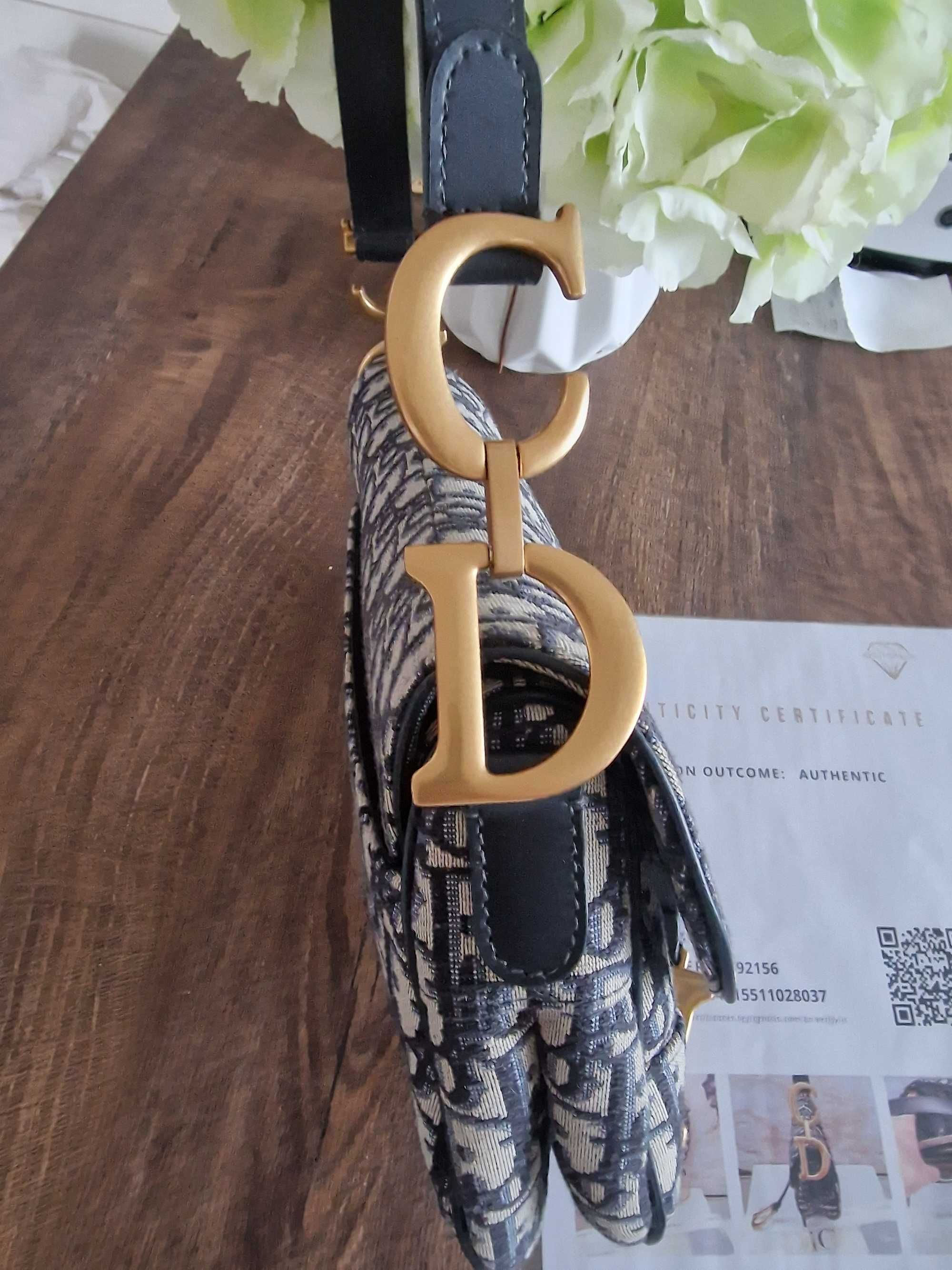 SADDLE , Lady Dior mini diamond motif