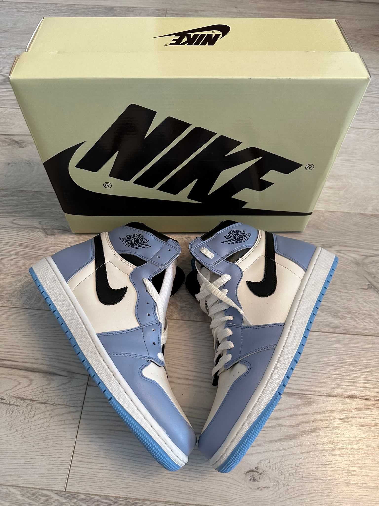 Adidasi Air Jordan 1 High-end OG University Blue | Calitate Superioara