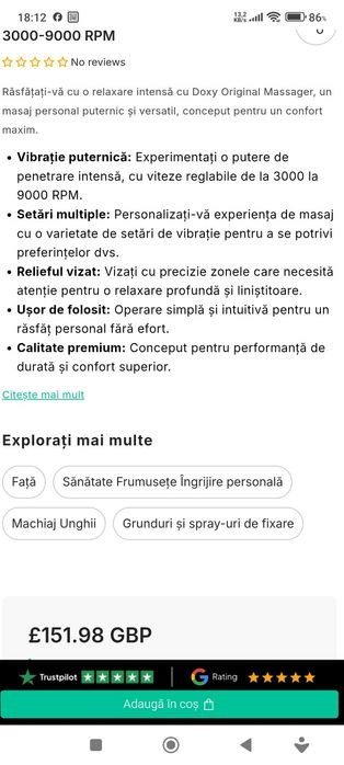 Aparat de masaj doxy