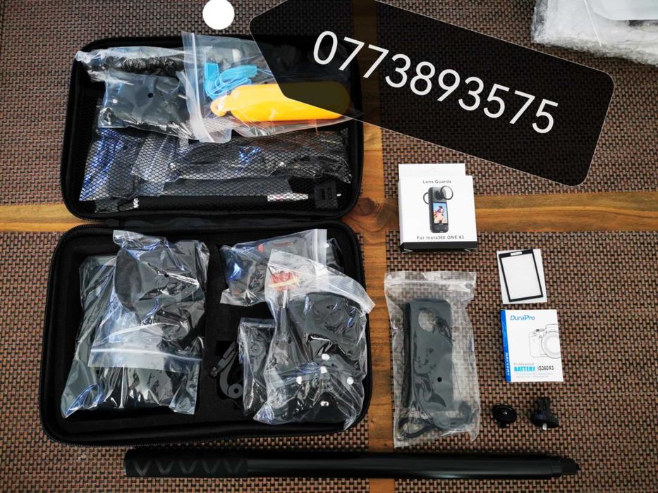 Kit accesorii esentiale camera actiune Insta360 X3 set selfie prinderi